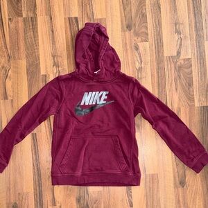 Nike Kids Maroon Hoodie